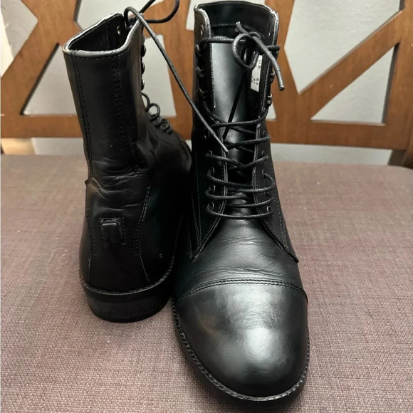 MIDDLEBURG Tall Black Vegan Leather
 Riding Boots Size 9.5 - Picture 7 of 13